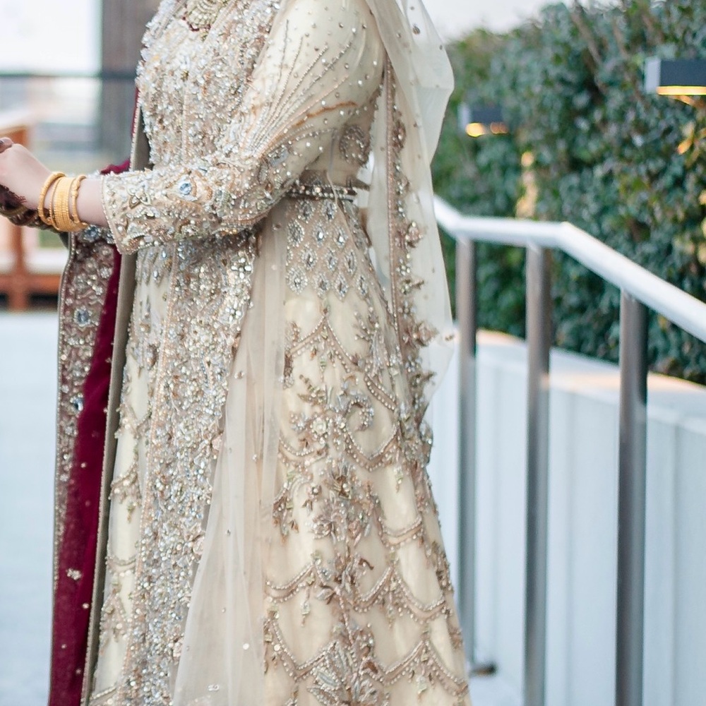Bundle Pt 3: Gold Embellished Long Sleeve Bridal Gown